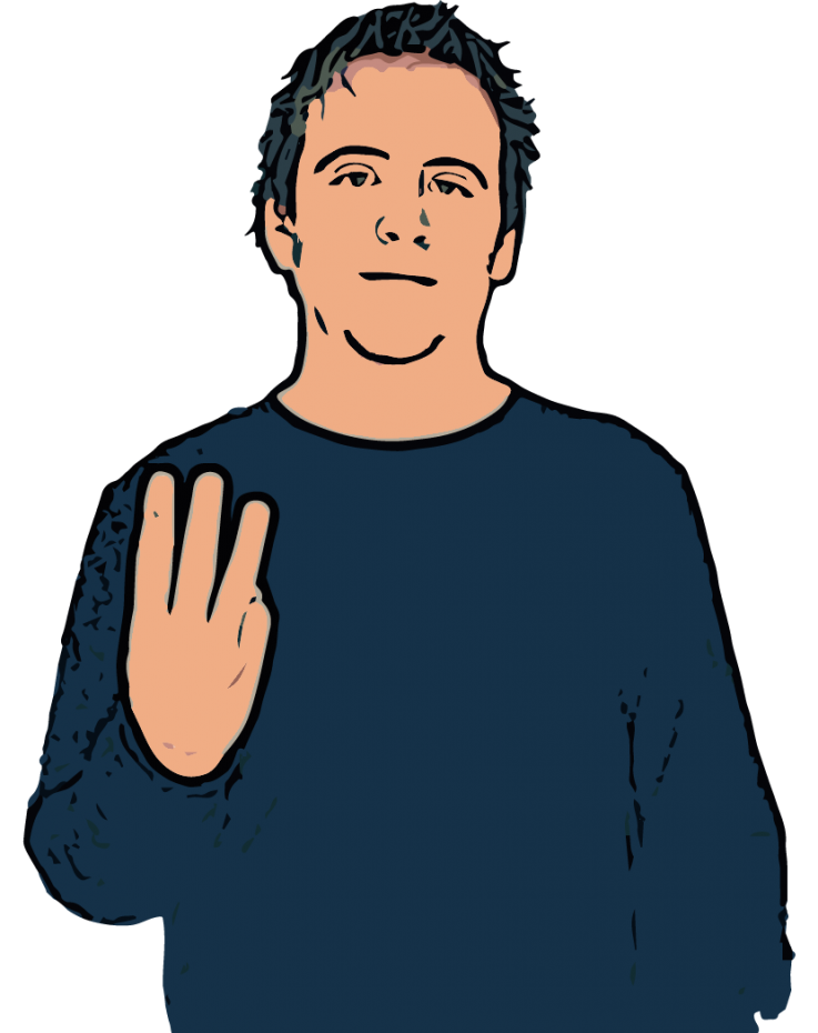 Three - British Sign Language (BSL)