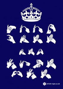 British Sign Language Poster - Keep Calm & Sign BSL
