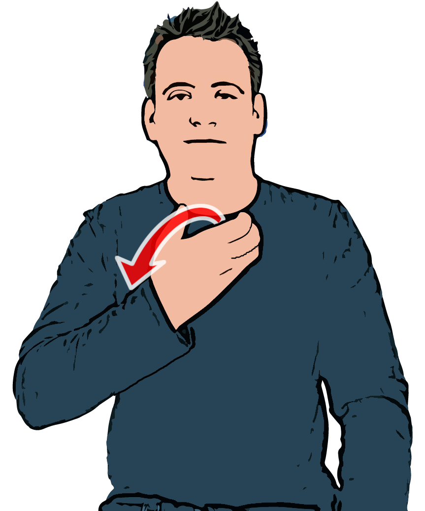 BSL sign for apple