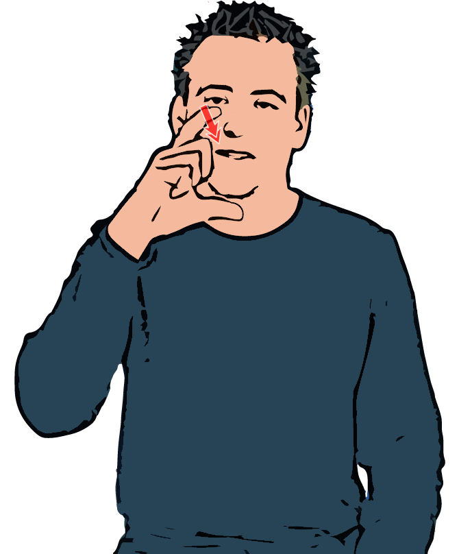 BSL sign for asthma