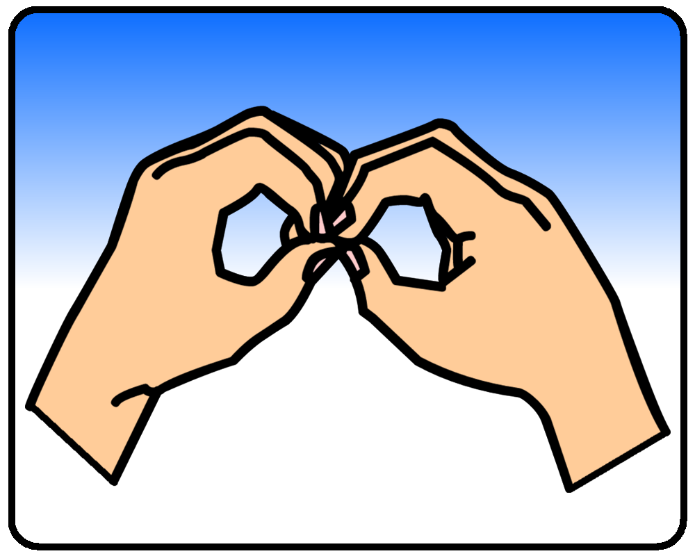 BSL sign for b