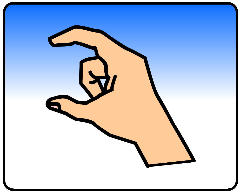 BSL sign for c