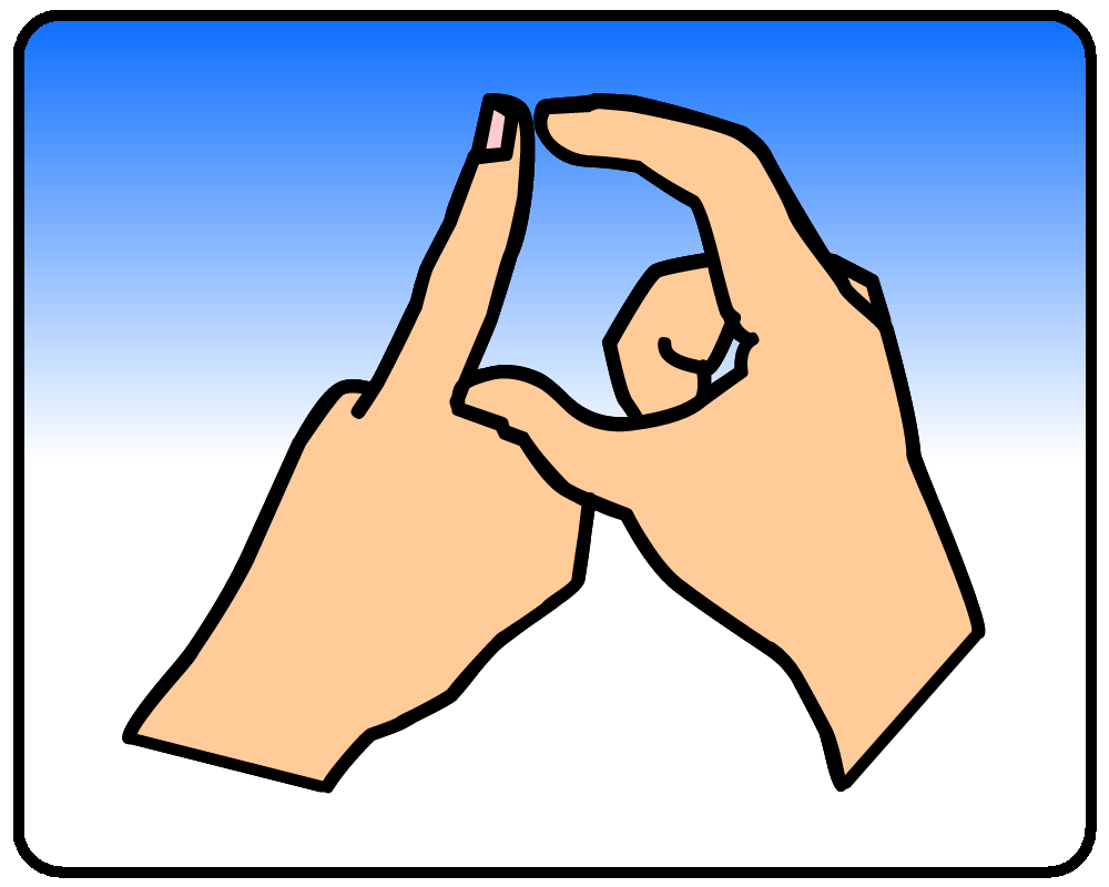 BSL sign for d