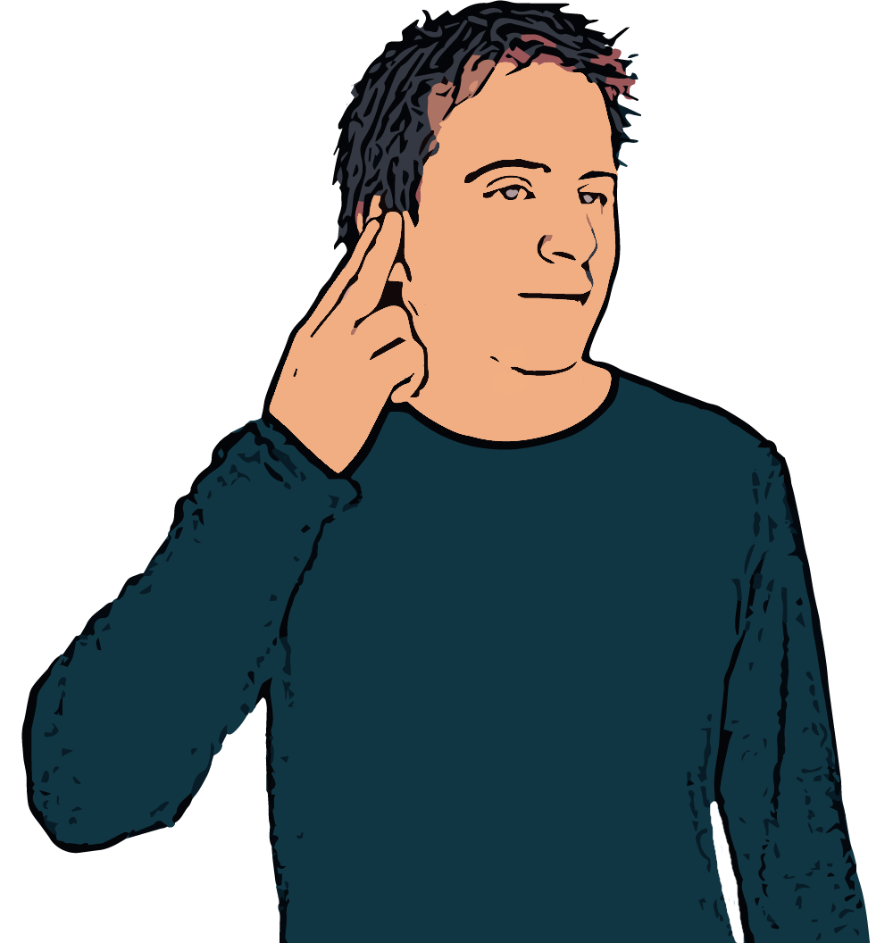 BSL sign for deaf