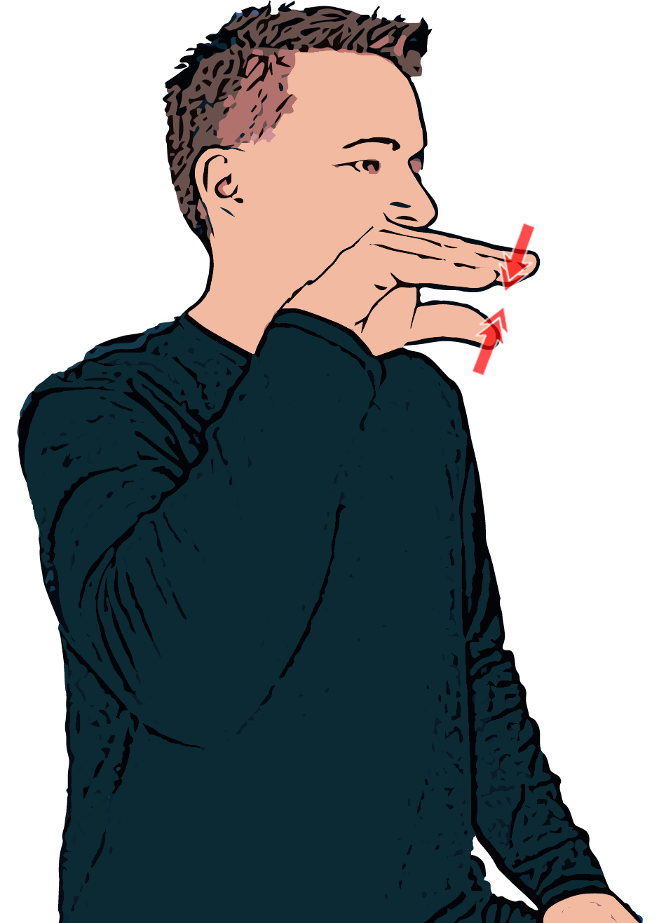 BSL sign for duck