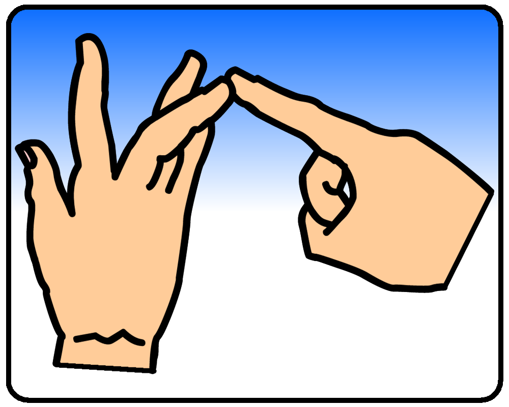 BSL sign for i