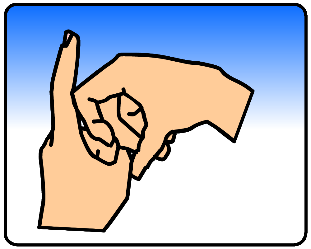 BSL sign for k