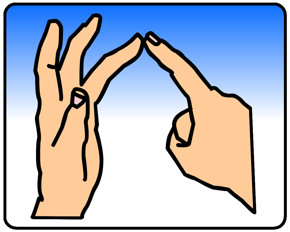 BSL sign for o