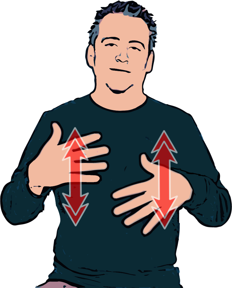 BSL sign for pain