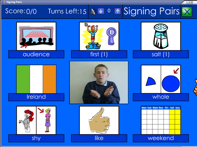 Interactive matching game.