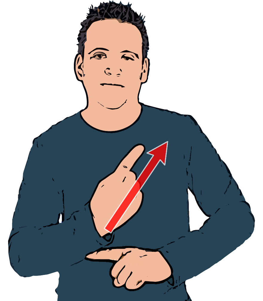 BSL sign for space rocket
