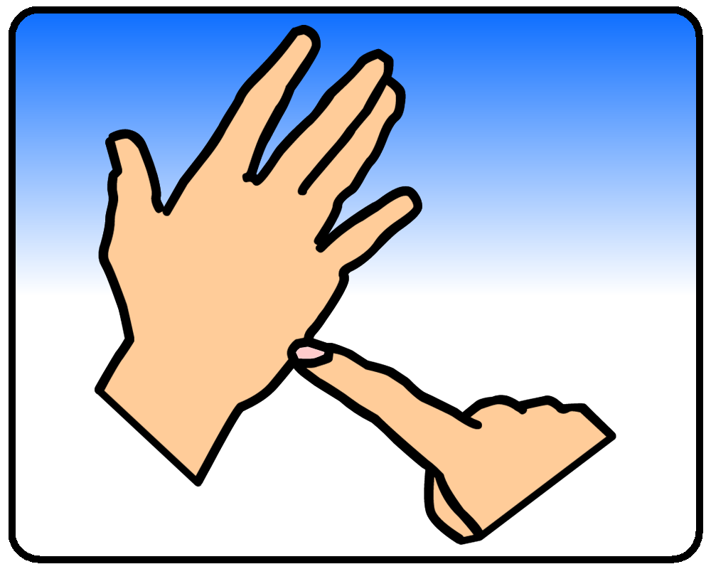 BSL sign for t