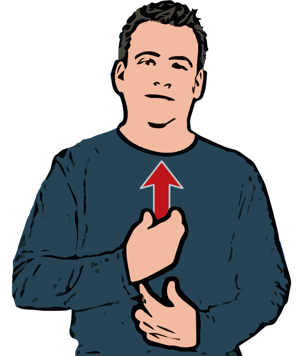 BSL sign for tie