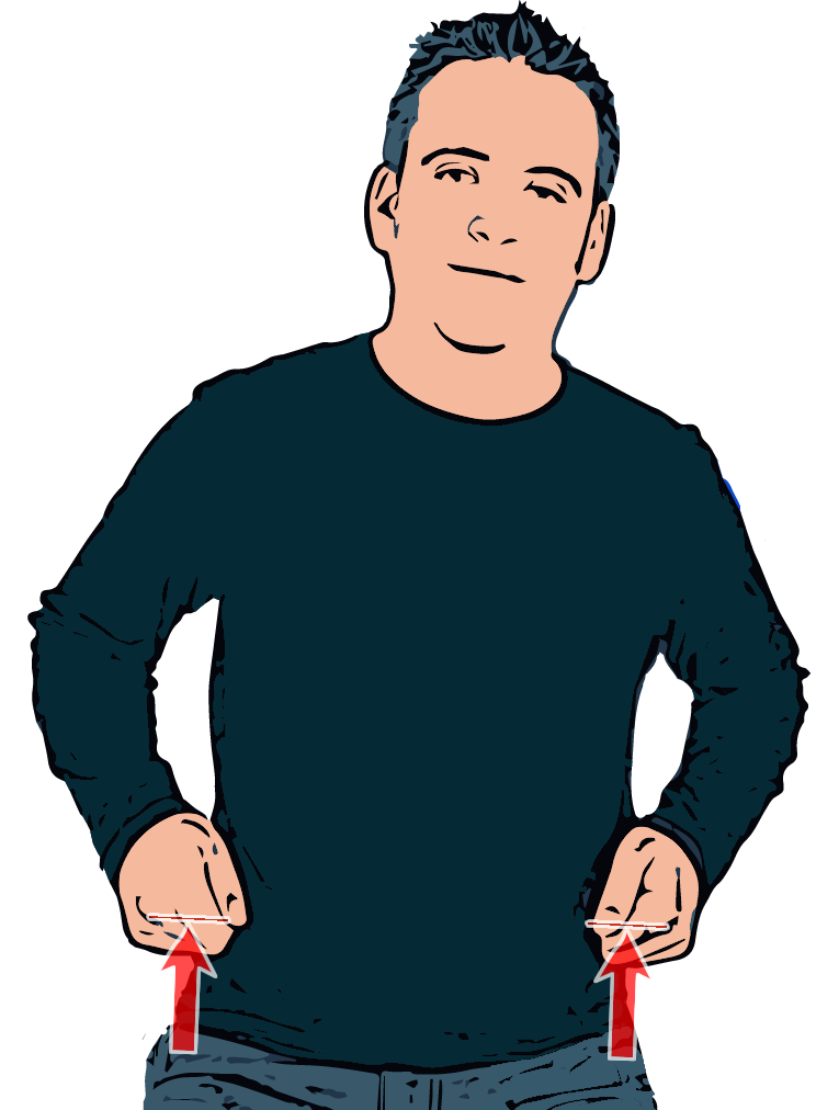 BSL sign for trousers