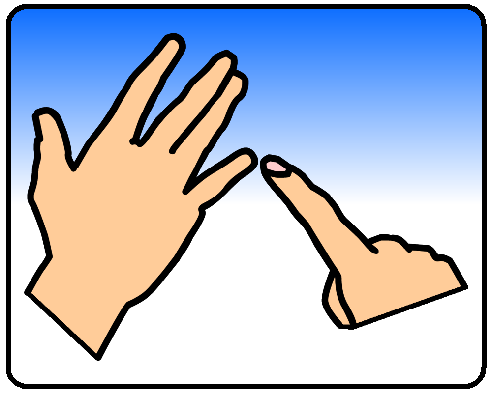 BSL sign for u