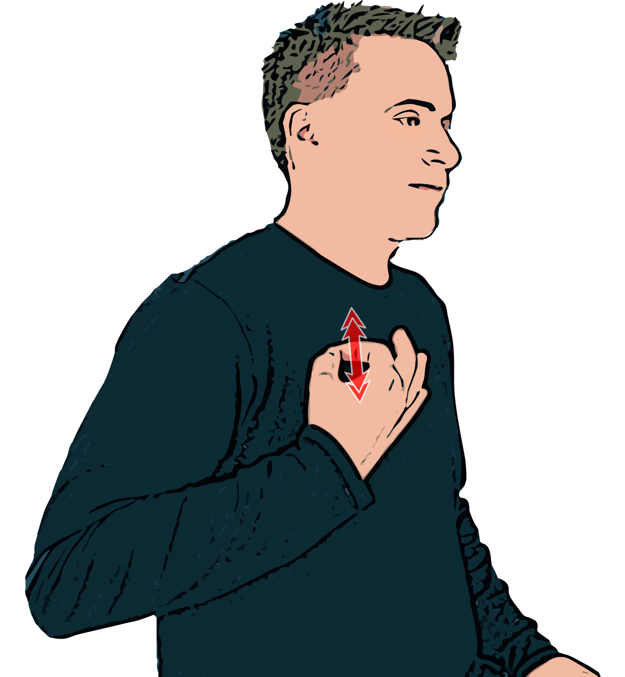 BSL sign for white