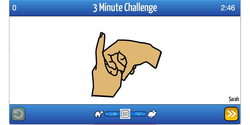 Fingerspelling Game - 2 Minute Challenge